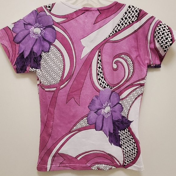 Miss sixty pink floral print T shirt - Picture 6 of 6